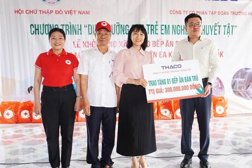 Đại diện THACO tham dự Lễ khởi công xây dựng bếp ăn bán trú tại tỉnh Đắk Lắk và Điện Biên