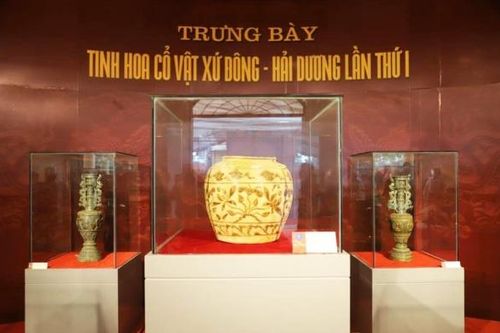 Hải Dương công bố quyết định bảo vật quốc gia Chum gốm hoa nâu Hiệp An thời Trần