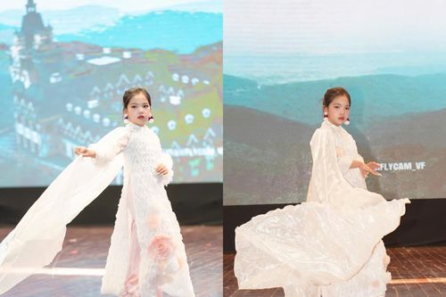 Mẫu nhí 7 tuổi gây ấn tượng trong chương trình Kỷ niệm Ngày Phụ nữ Việt Nam