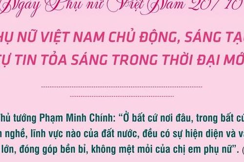 Phụ nữ Việt Nam tự tin tỏa sáng trong thời đại mới