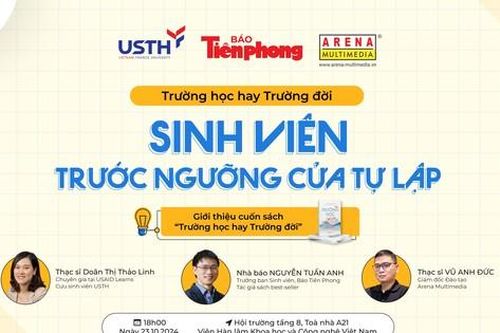 Trường Đại học Khoa học và Công nghệ Hà Nội (USTH) và Báo Tiền Phong tổ chức tọa đàm hướng nghiệp cho sinh viên