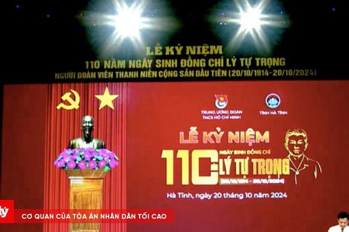 Long trọng Lễ kỷ niệm 110 năm ngày sinh đồng chí Lý Tự Trọng