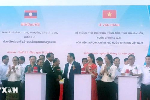 Lào vận hành hành hệ thống thủy lợi do Việt Nam tài trợ
