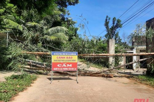 Dự báo các huyện Như Thanh, Như Xuân có nguy cơ cao xảy ra lũ quét, sạt lở đất, sụt lún đất