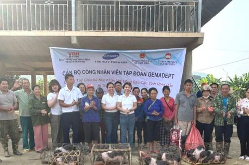 Trao sinh kế cho người dân thiệt hại do thiên tai