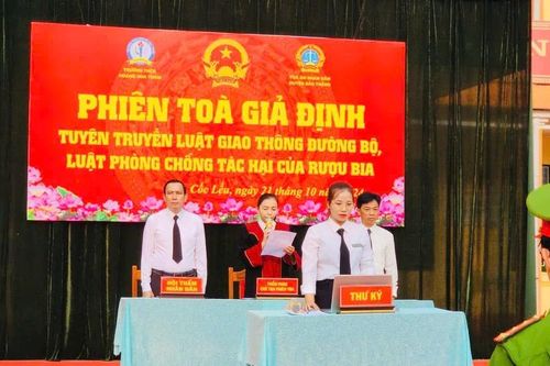 Tuyên truyền pháp luật thông qua phiên tòa giả định