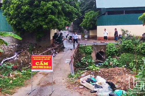 Cấm lưu thông qua cầu dân sinh nối 2 phường Tân Thịnh - Quang Trung