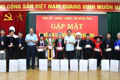 Gặp mặt đoàn đại biểu dân tộc thiểu số tiêu biểu năm 2024