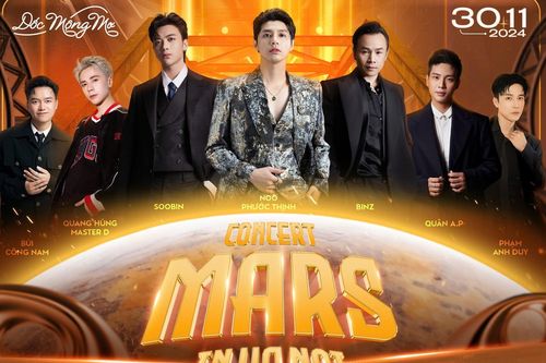 'Dốc Mộng Mơ - concert Mars in Hanoi' chào Thủ đô với dàn nam thần 'đỉnh nóc kịch trần' của showbiz Việt