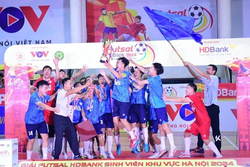 Xác định nhà vô địch Giải futsal sinh viên khu vực Hà Nội năm 2024