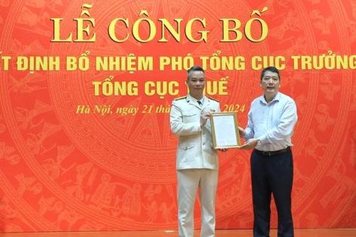 Công bố quyết định bổ nhiệm tân Phó Tổng cục trưởng Tổng cục Thuế