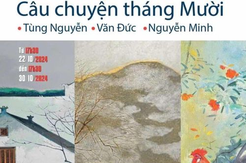 Những cung bậc cảm xúc từ triển lãm tranh 'Câu chuyện tháng mười'