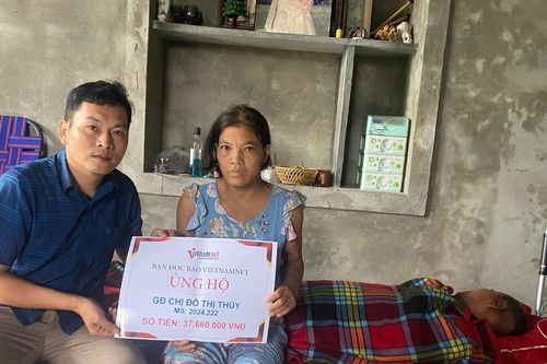 Hai vợ chồng bệnh tật ở Huế được bạn đọc ủng hộ hơn 37 triệu đồng