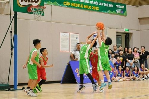 154 đội bóng dự giải bóng rổ học sinh tiểu học Hà Nội 2024