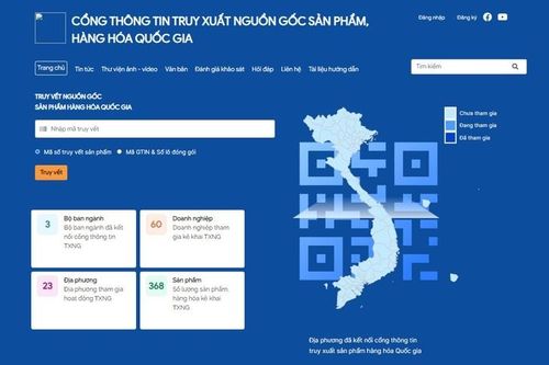 Vận hành Cổng thông tin truy xuất nguồn gốc quốc gia