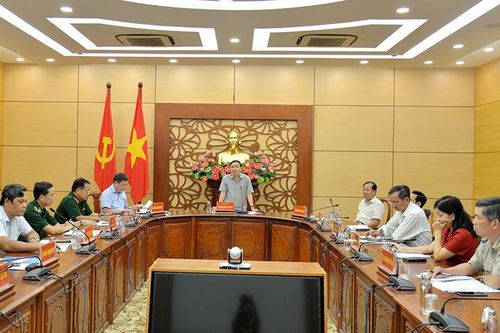 Thường trực Tỉnh ủy Đồng Tháp làm việc với Khối Nội chính quý 3/2024