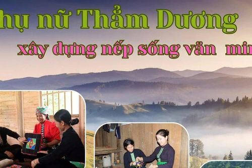Phụ nữ xã Thẳm Dương xây dựng nếp sống văn minh