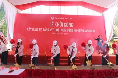 Bắc Kạn: Tập đoàn Onsen Fuji khởi công xây dựng hạ tầng kỹ thuật Cụm công nghiệp Quảng Chu
