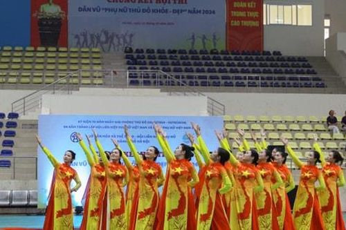 Gần 600 phụ nữ tranh tài tại chung kết dân vũ 'Phụ nữ Thủ đô khỏe - đẹp'