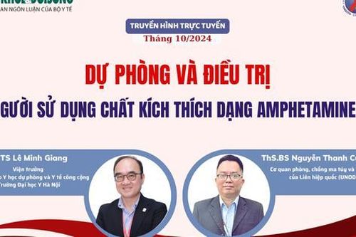 Truyền hình trực tuyến: Dự phòng và điều trị cho người sử dụng chất kích thích dạng Amphetamine (ATS)