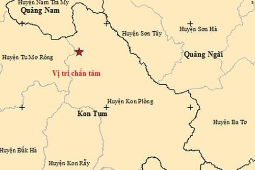 Kon Tum lại hứng 6 trận động đất giữa mưa dông