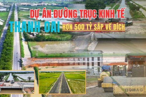 Đường trục phát triển kinh tế huyện Thanh Oai hơn 500 tỷ sắp về đích