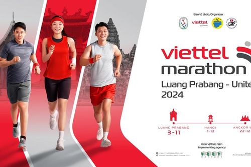 Giải chạy Viettel Marathon 2024 được chào đón tại Luang Prabang