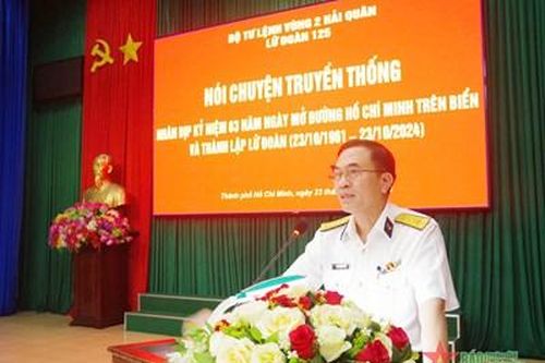 Lữ đoàn 125 giáo dục truyền thống đường Hồ Chí Minh trên biển