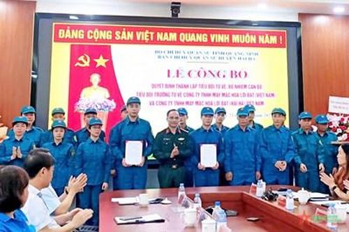 Ban CHQS huyện Hải Hà (Quảng Ninh): Thành lập 2 Tiểu đội tự vệ