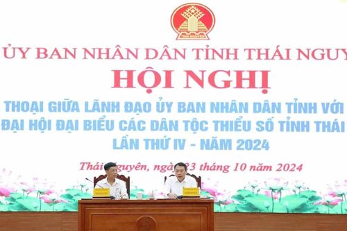 Lãnh đạo tỉnh Thái Nguyên gặp mặt, đối thoại với đại biểu dự Đại hội đại biểu các DTTS