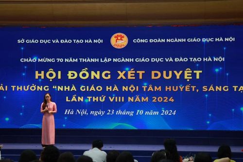 Hoàn thành xét duyệt giải thưởng Nhà giáo Hà Nội tâm huyết sáng tạo lần thứ 8