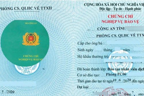 Sử dụng chứng chỉ nghiệp vụ bảo vệ giả, 2 người ở Nghệ An bị phạt 60 triệu đồng