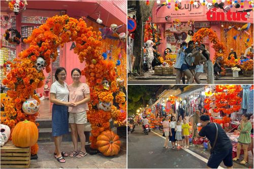 Phố Hàng Mã rực rỡ sắc màu trước lễ Halloween
