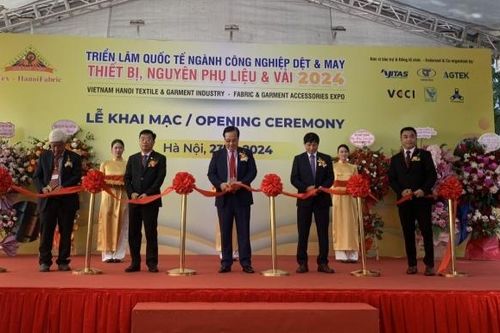 Khai mạc Triển lãm HanoiTex & HanoiFabric 2024