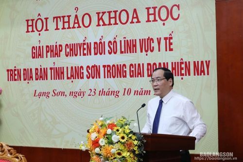 Hội thảo khoa học giải pháp chuyển đổi số trong lĩnh vực y tế trên địa bàn tỉnh Lạng Sơn