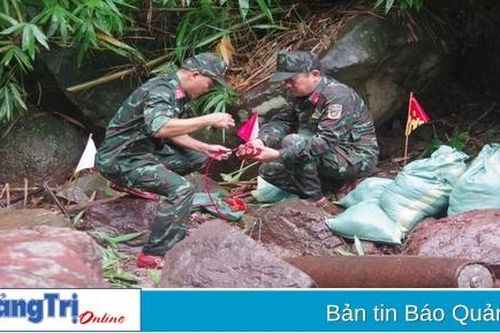 Xử lý thành công quả bom từ trường gần Cửa khẩu quốc tế La Lay