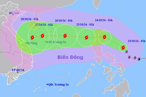 Bão Trami di chuyển nhanh vào Biển Đông, cường độ tiếp tục mạnh thêm