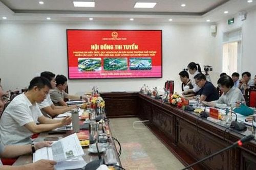 Huyện Thạch Thất: Thi tuyển phương án kiến trúc xây dựng trường phổ thông nhiều cấp học