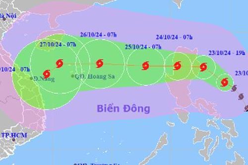 Tin bão mới nhất: Bão số 6 di chuyển nhanh tiếp tục mạnh lên, có thể tiến thẳng vào khu vực biển miền Trung