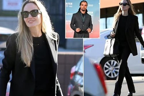 Angelina Jolie xuất hiện phong cách ở Los Angeles sau khi rộ tin chuyện tình cảm với bạn trai kém tuổi