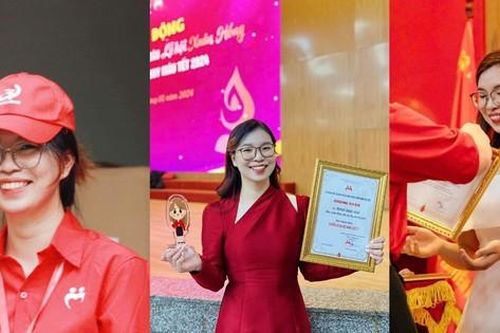 Nữ sinh viên tích cực trong các hoạt động của Hội Máu Hà Nội