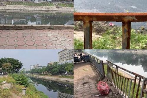 Người dân lo lắng về sự xuống cấp của lan can bảo vệ bờ sông Tô Lịch