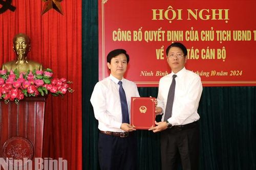 Bổ nhiệm Phó Giám đốc Sở Tư pháp Ninh Bình