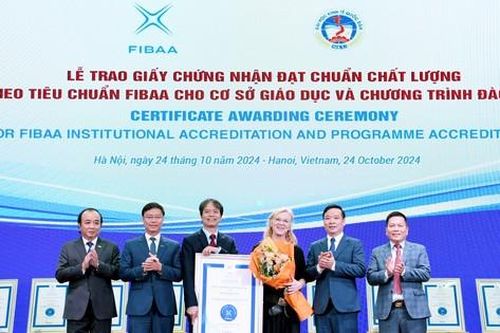 Thêm một trường đại học của Việt Nam đạt chuẩn chất lượng giáo dục quốc tế FIBAA