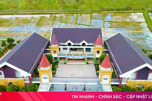 Ngôi trường làng đẹp như tranh vẽ ở Hà Tĩnh