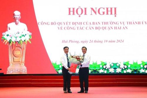 Hải Phòng: Ông Hoàng Hải Bằng giữ chức vụ Phó Bí thư Quận ủy Hải An