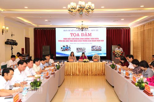 Tọa đàm 'Thúc đẩy cân bằng dinh dưỡng toàn diện trên địa bàn tỉnh Ninh Bình trong giai đoạn hiện nay'