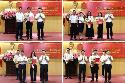 Tổng cục Thuế trao quyết định tuyển dụng 49 công chức mới