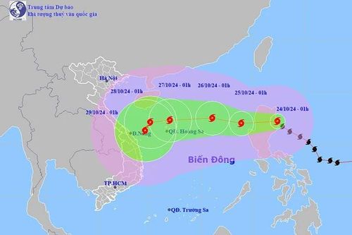 Bão Trà Mi mạnh cấp 10, diễn biến rất khó lường