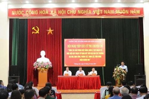 Hoàng Mai: Sớm giải quyết kiến nghị của cử tri về công tác GPMB và quản lý quy hoạch